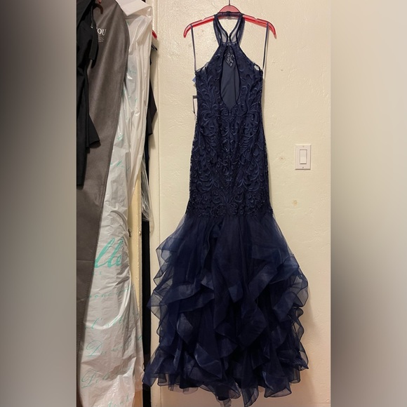 XS navy blue long dress for sale. New dress with tags. - Picture 1 of 9